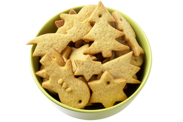 Christmas ginger butter cookies