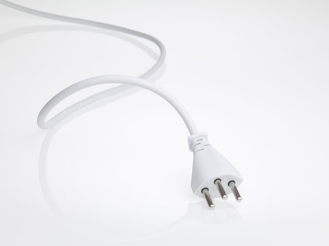 swiss isolated white powercord