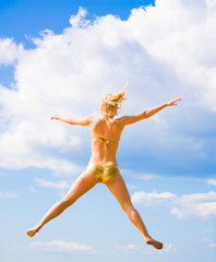 Obraz premium Girl summer sport