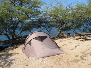 Gordijnen summer camping hawaii © Shutterbas