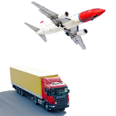 Plane Truck transportation