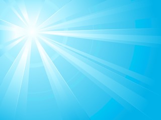 Light blue light burst