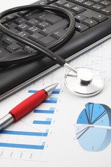 stethoscope on desktop