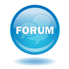 FORUM Web Button (Internet Blog Site Chat Opinion Vector Shadow)