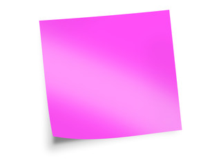 pink sticky note