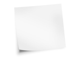 white sticky note