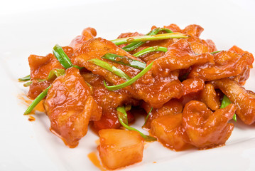 meat with vegetable