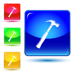 vector icons of hammer