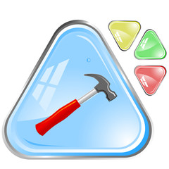 vector icons of hammer