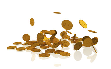 Golden coins