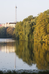 lake in Berlin vertical