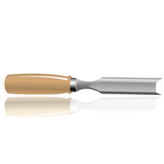 vector 3d icon of chisel