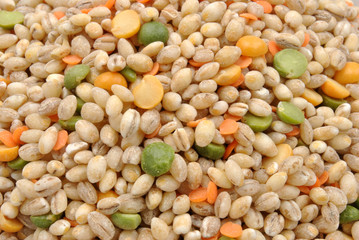 soup mix, organic barley, lentil, split pea