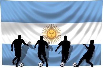 Soccer- Fussball WM Team Argentinien
