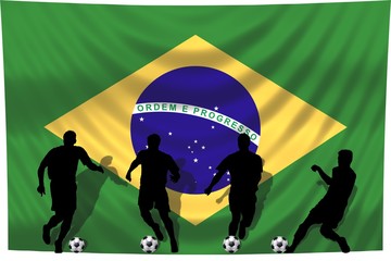Soccer- Fussball WM Team Brasilien