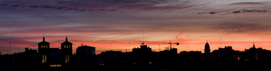 Saragosse skyline (panoramic composition)