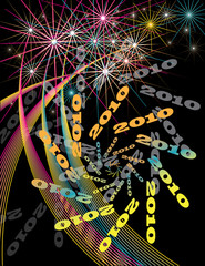 Obraz premium 2010 Fireworks