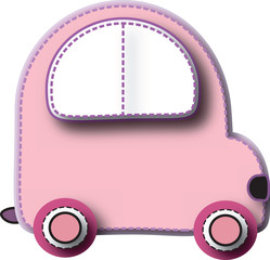 pink car