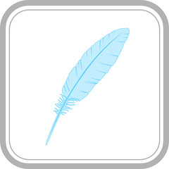 vector icon of feather