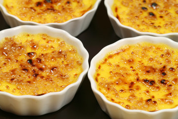 Ramekins with Creme Brulee