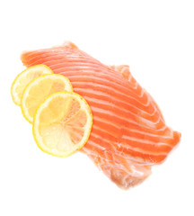 Salmon with Lemon Slices