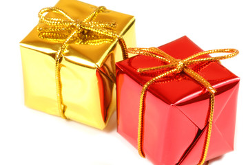 Two presents isolated