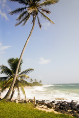 Fototapeta na wymiar desolate beach corn island nicaragua
