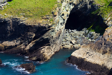 The coastline near Tintagel in North Cornwall