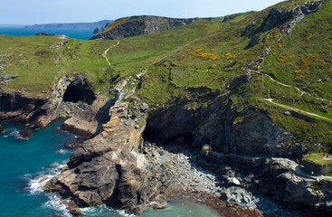 The coastline near Tintagel in North Cornwall