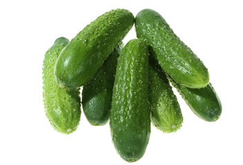 Green cucumbers