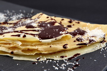 Crêpes choco-coco