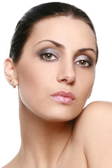 Fototapeta premium Close-up portrait of a young woman
