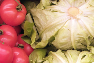 Pomodori e insalata