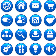 internet design icon set