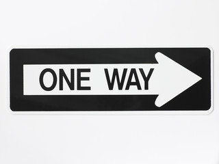 One Way Road Sign