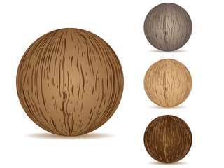 balls wooden texture