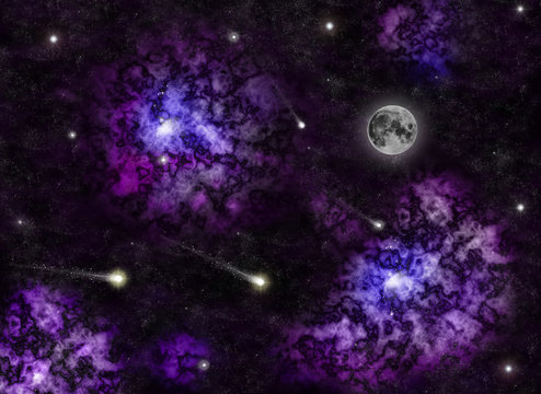 Ciel de m&eacute;t&eacute;ores