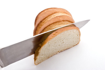 Knifing piece of bread