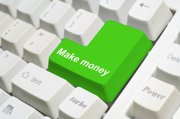 Colored key with a message