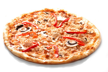 Pizza with champignons