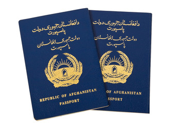 Naklejka premium Republic of Afghanistan Passport