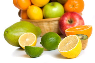 Lemon, lime and other fruit
