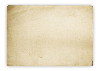 old paper isolated on white background