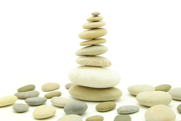 Fototapeta na wymiar stack of balanced stones