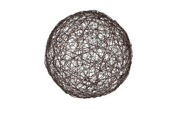 Sphere from a metal wire
