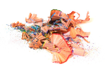 color pencil shaving