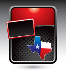 texas lonestar state red stylized template