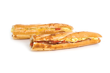 two long delicious sandwiches