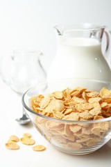 Breakfast with corn-flakes