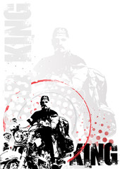 motorcycle circle poster background